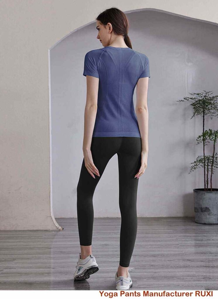 ψηλό παντελόνι γιόγκα flare RUXI